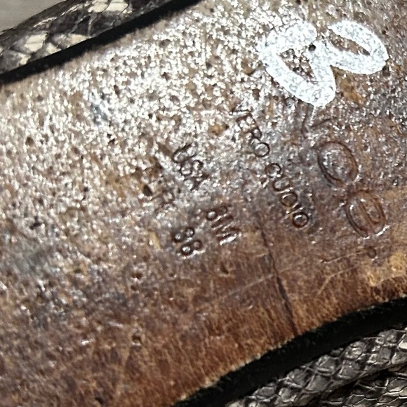 Vince Python Leather Flats Size 8 - Picture 11 of 11